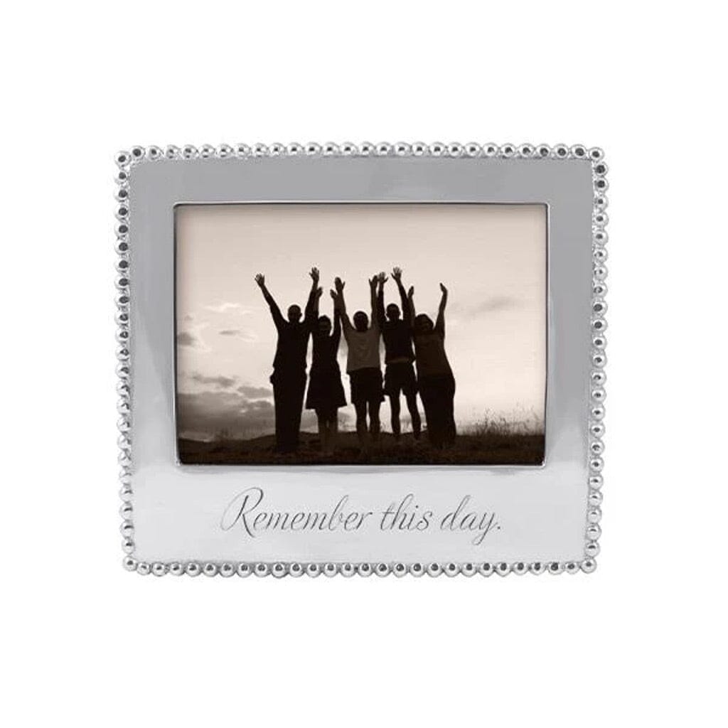 Mariposa Handmade Beaded Picture Frame for 5 x 7 Photos to Remember This Special Day