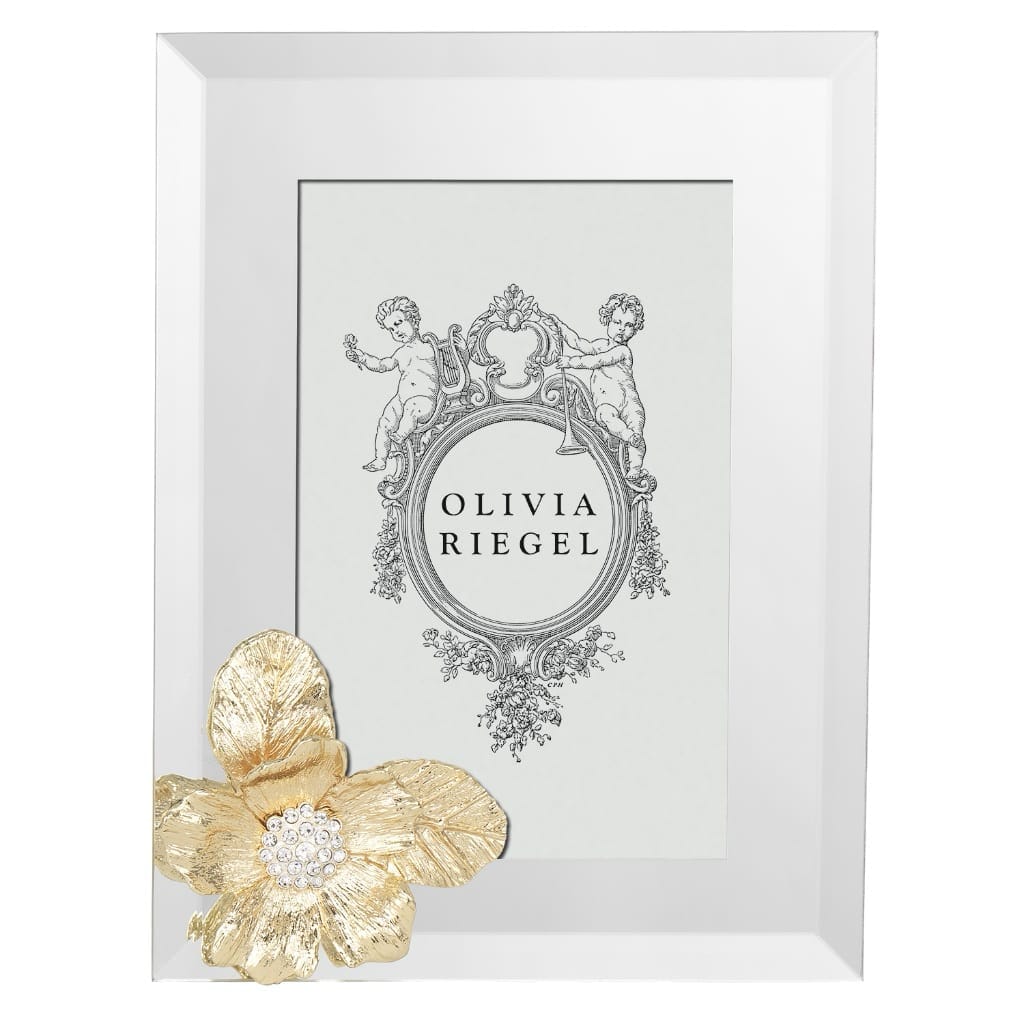 Olivia Riegel Luxury Gold Botanica Picture Frame for 4 x 6 Photos