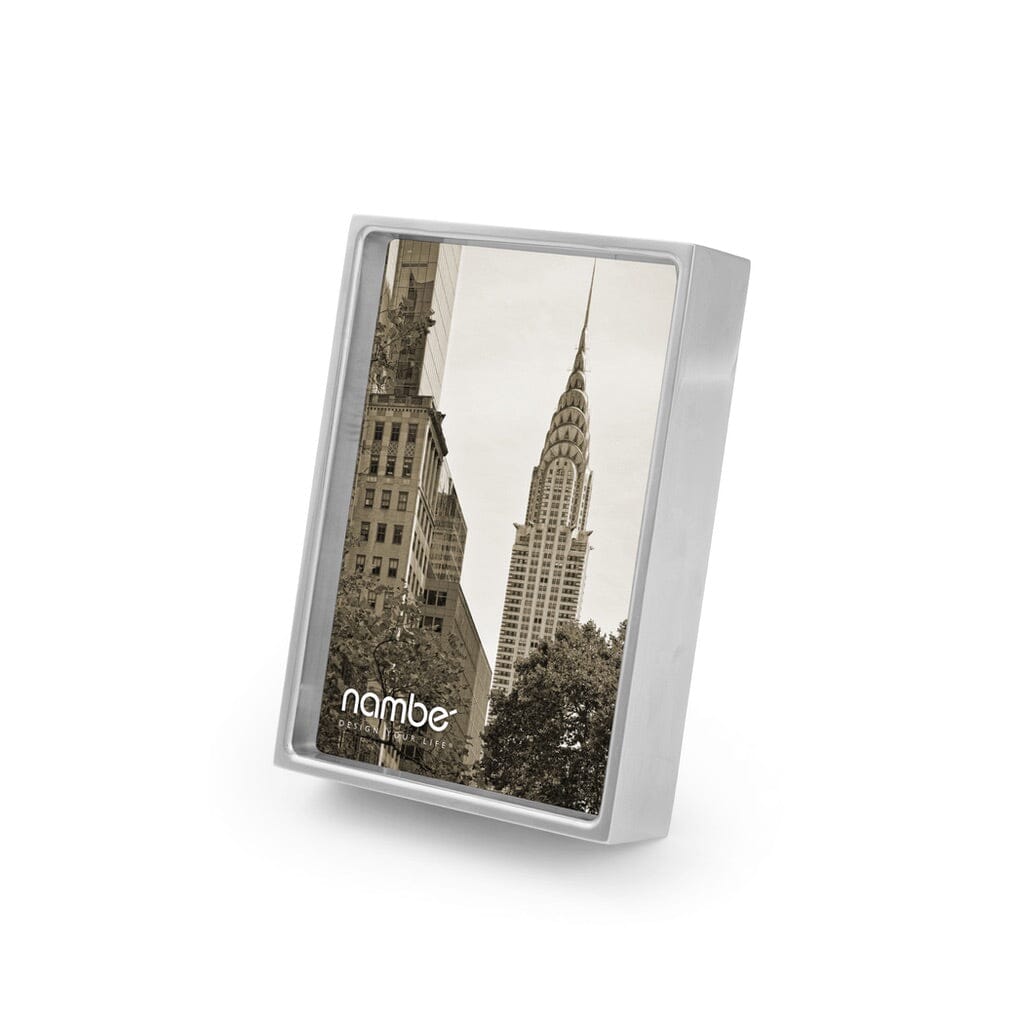 Nambe Treso 4 Inches by 6 Inches Photo Picture Frame - Ideal for Desk Display
