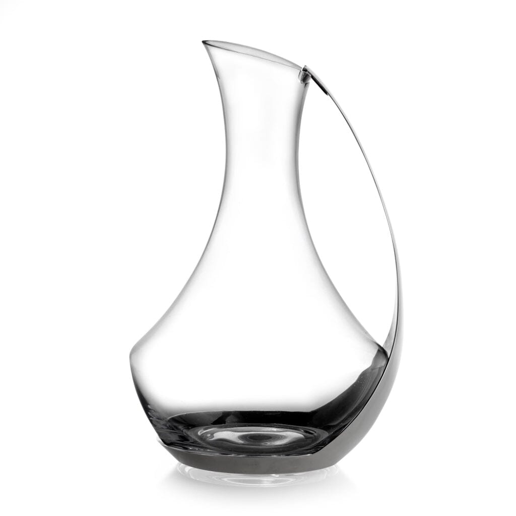 Exquisite Nambe Vie Stainless Steel and Glass Wine Pitcher