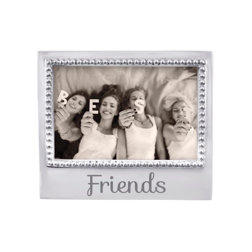 Mariposa FRIENDS Recycled Aluminum Beaded 4x6 Photo Frame