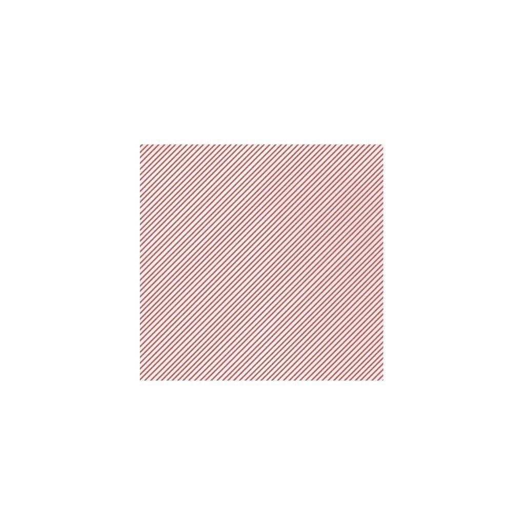 Vietri Red Seersucker Stripe Soft Papersoft Cocktail Napkins, Pack of 20
