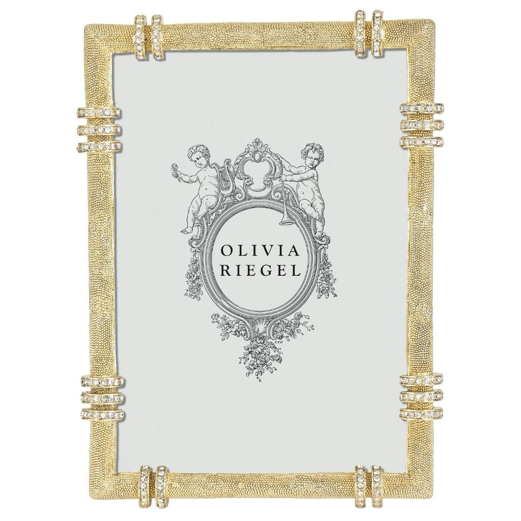 Olivia Riegel Luxury Gold Cassini-Style 5 x 7 Picture Frame for Displaying Precious Memories