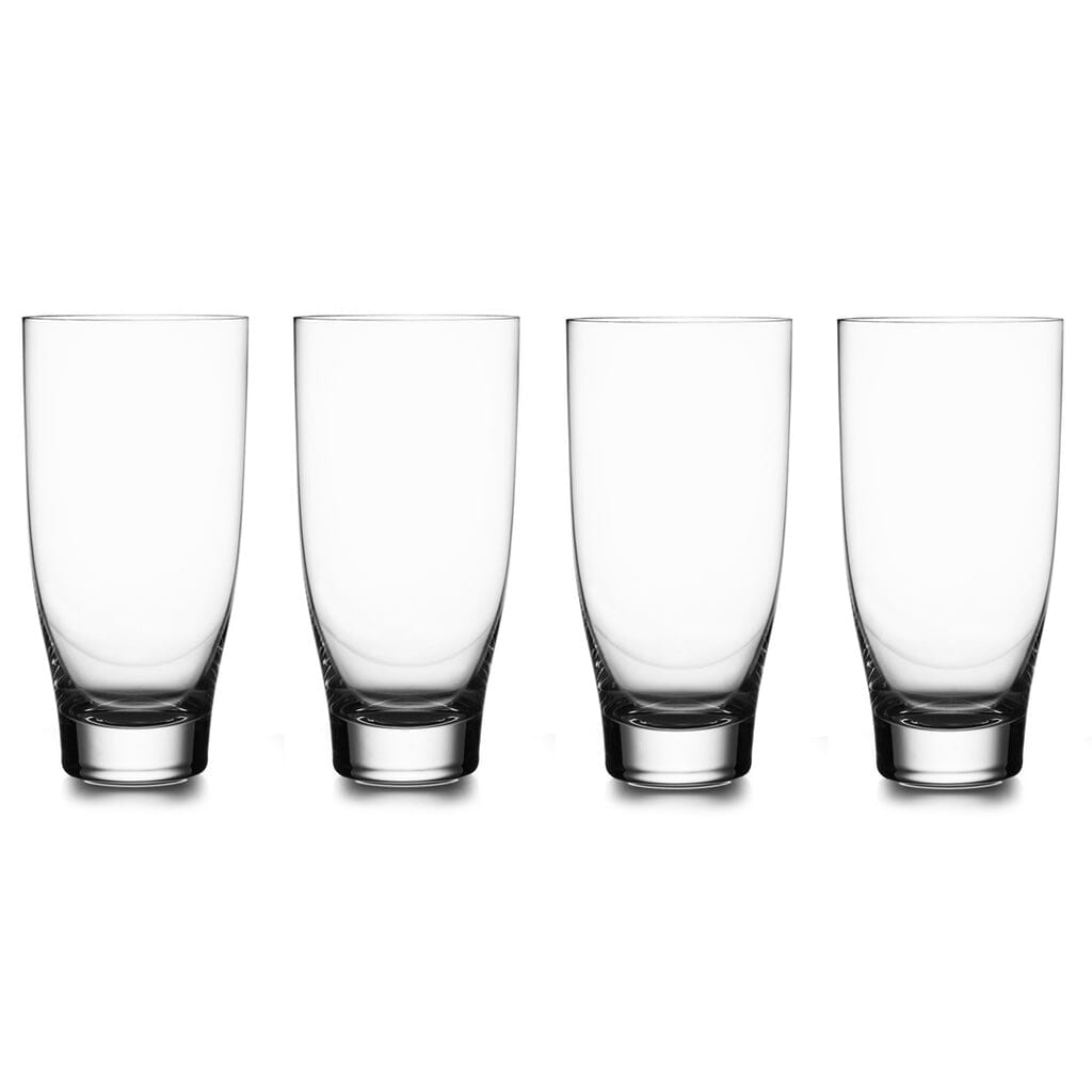Nambe Vie Modern 16 oz Highball Glasses - Set of 4