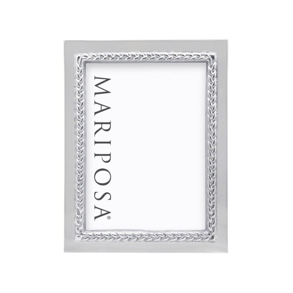 Exquisite Handmade Mariposa 5 x 7 Braided Aluminum Photo Frame