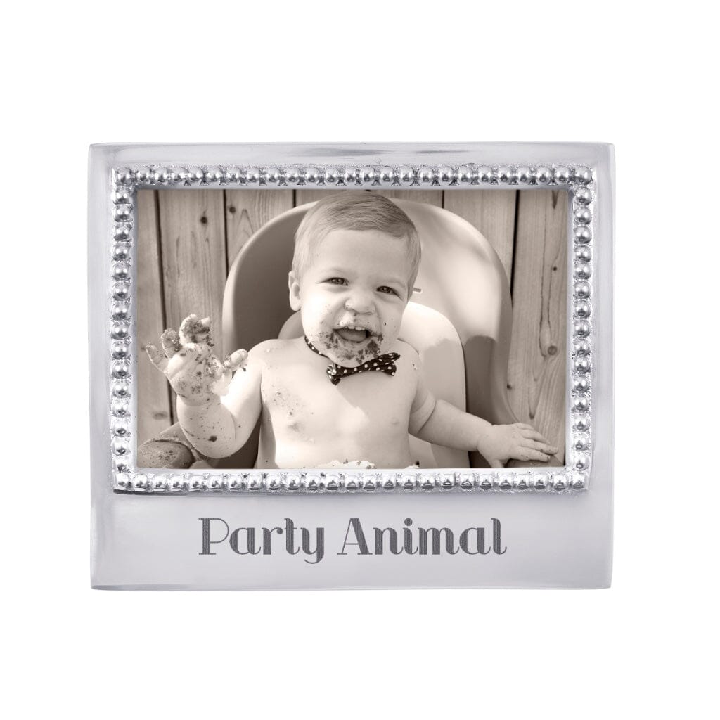 Mariposa Beaded 4 x 6 Photo Display Statement Frame for Party Animal Theme