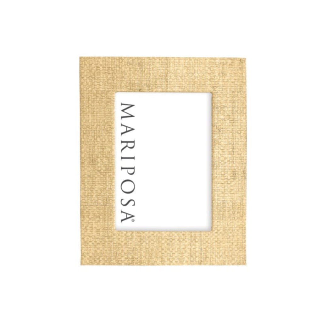 Exquisite Handmade Mariposa Faux Grasscloth 5x7 Photo Frame