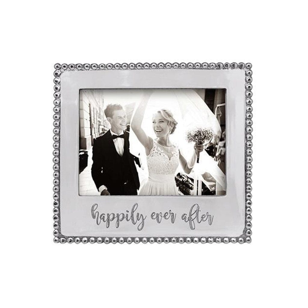 Mariposa Beaded Picture Frame - The HAPPILY EVER AFTER Style for 5 x 7 Photos