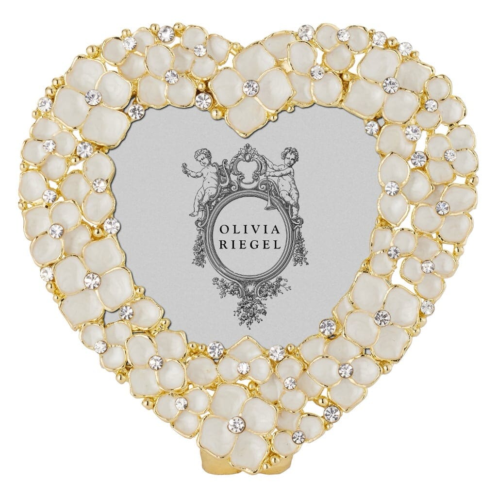 Olivia Riegel Luxury Dogwood Heart-shaped Photo Frame for Displaying Precious Memories