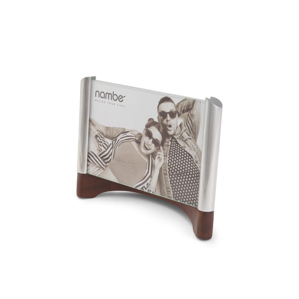 Nambe 4" x 6" Sky View Picture Frame with Fine Acacia Wood and Alloy