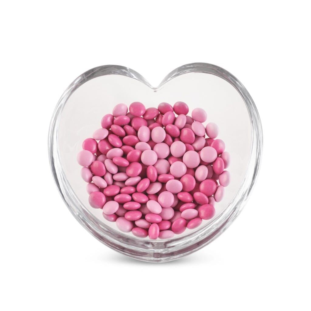 Medium-sized Nambe Glass Heart-shaped Decorative Bowl