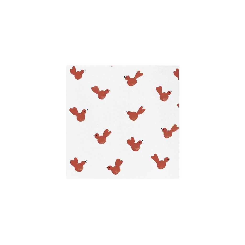 Vietri Red Bird Soft and Absorbent Papersoft Cocktail Napkins