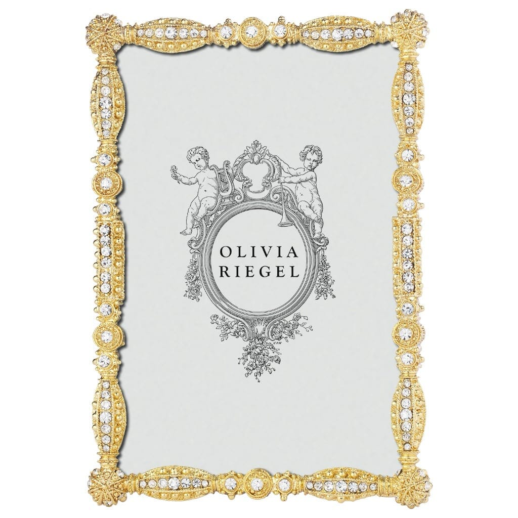 Luxurious Olivia Riegel Gold Asbury 4 x 6 Photo Frame for Displaying Precious Memories