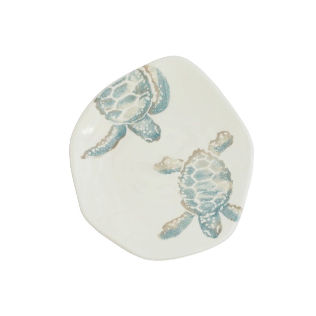 Vietri Assorted Hand - painted Tartaruga Salad Plates Set of 4