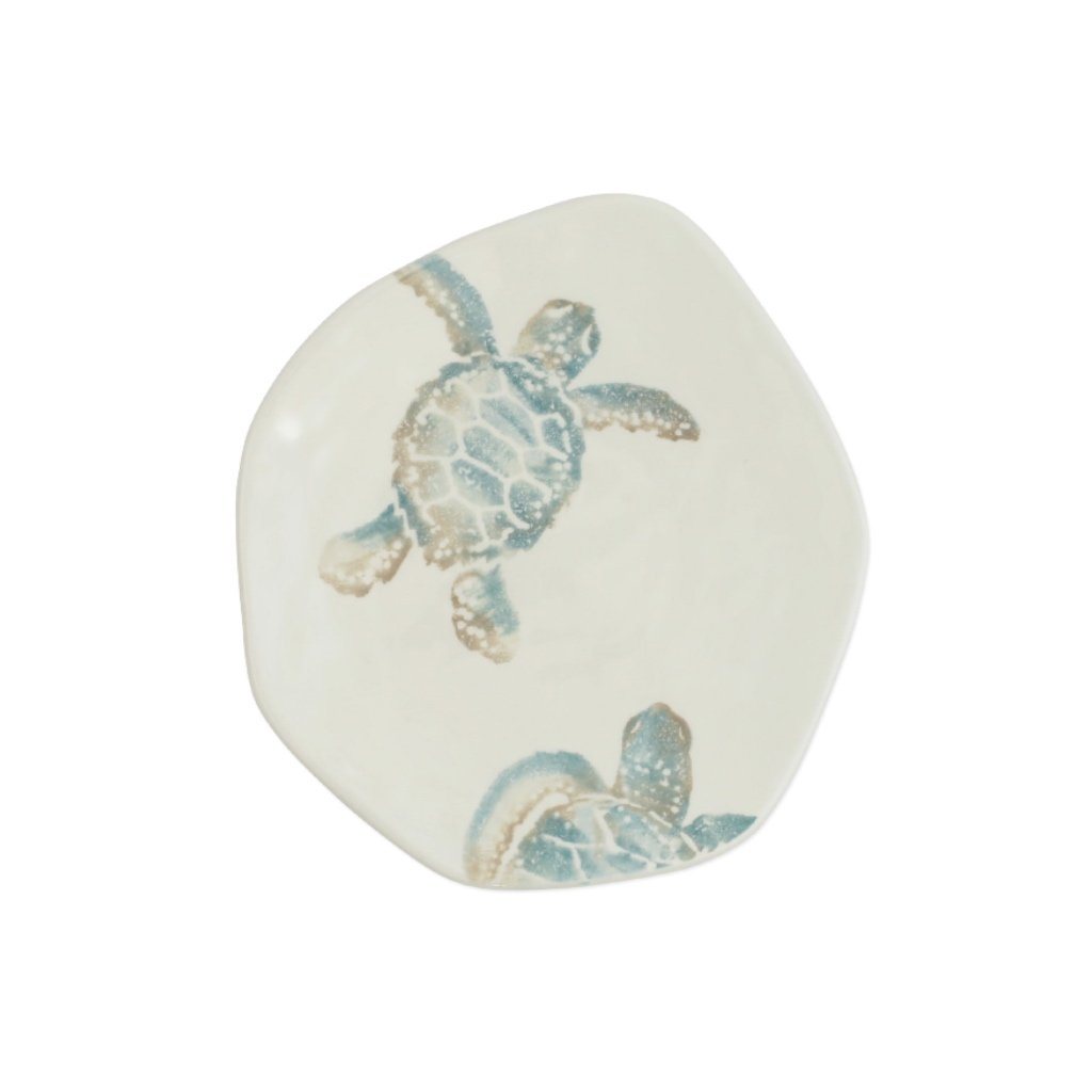 Vietri Assorted Hand - painted Tartaruga Salad Plates Set of 4