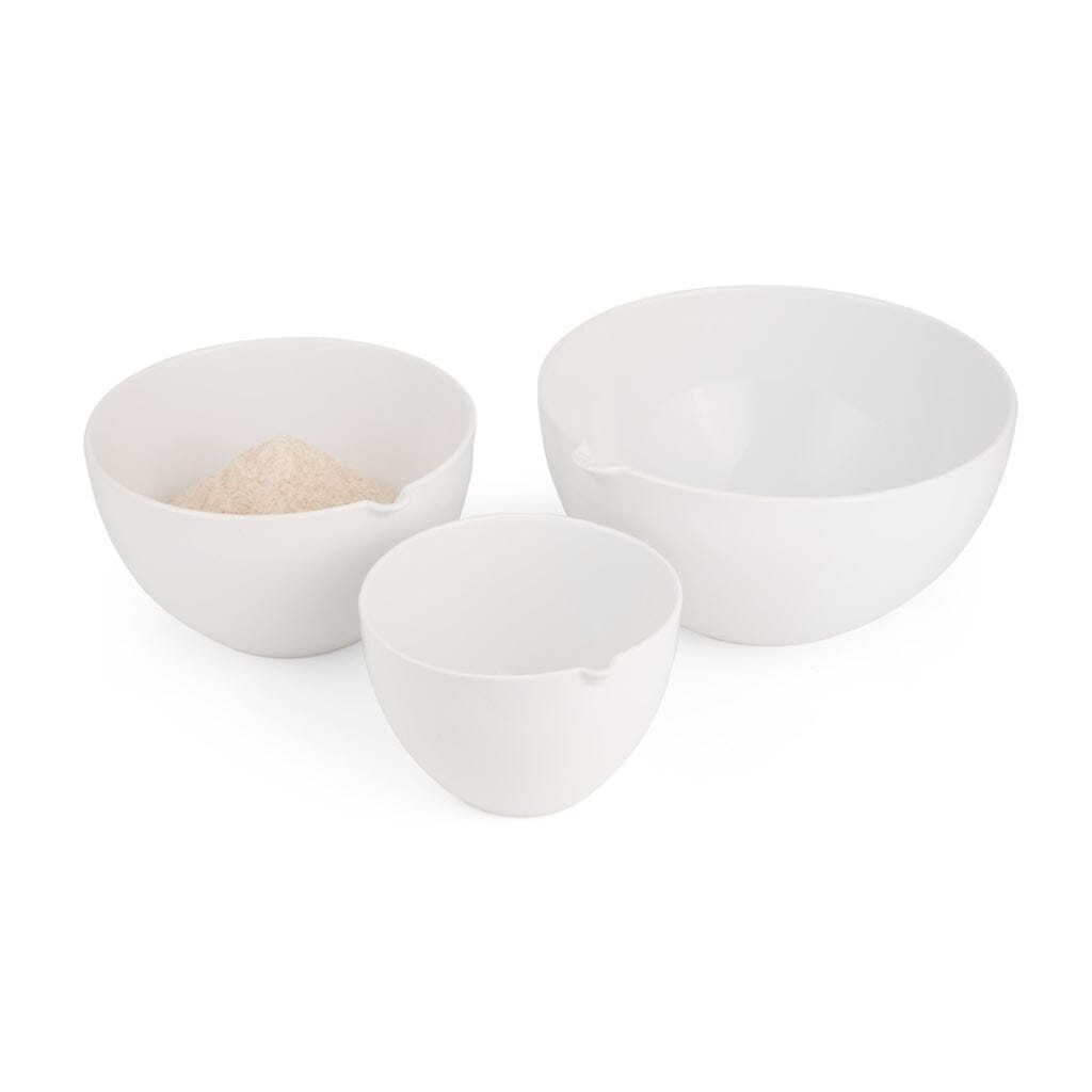 Nambe Duets Porcelain Nesting Mixing Bowls Set for Kitchen Use