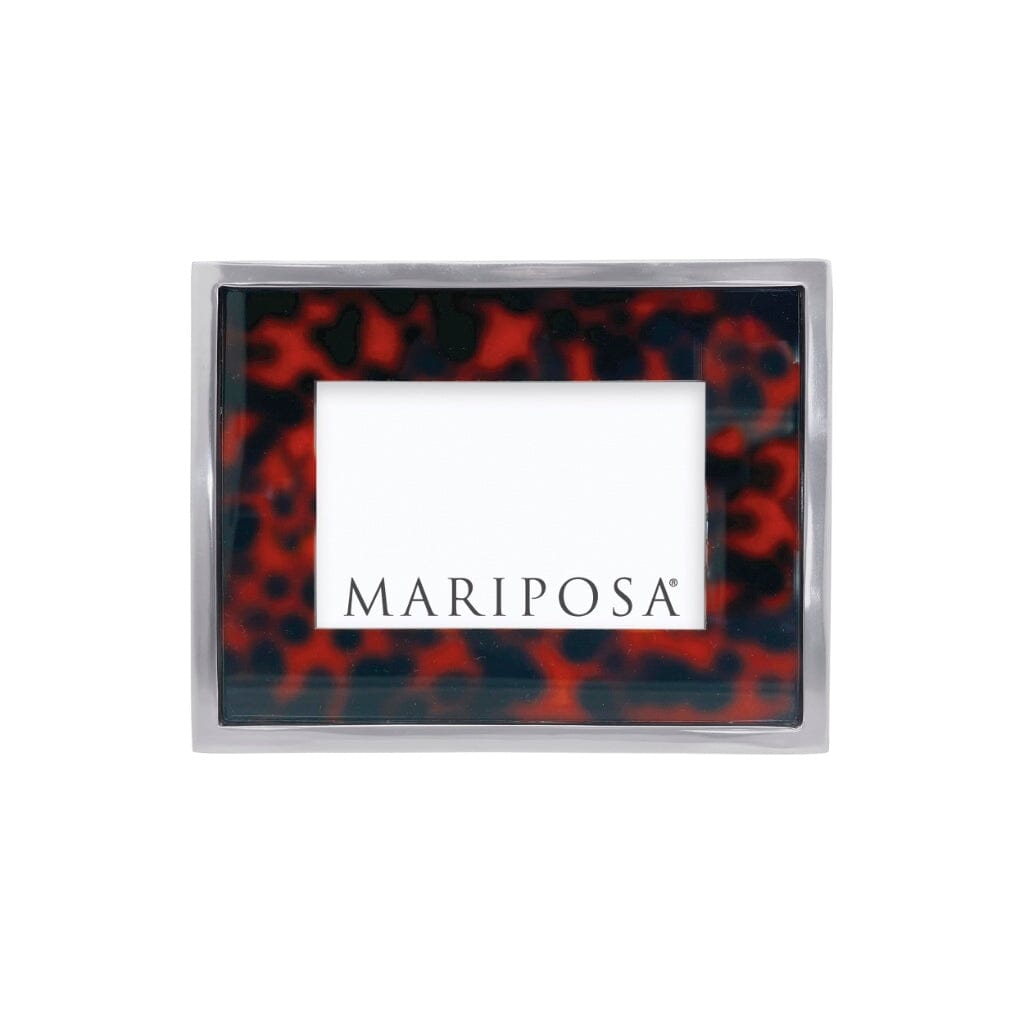 Exquisite Mariposa Tortoise-Style Photo Frame with Metal Border for 4 x 6 Photos