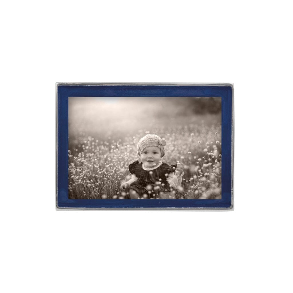 Mariposa Signature Blue Picture Frame for 4 x 6 Photos
