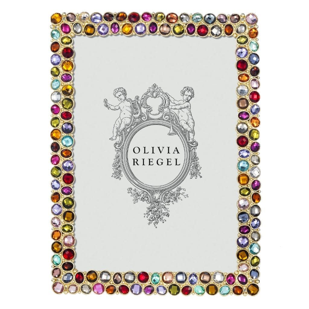 Luxurious Olivia Riegel 5 x 7 Photo Frame with Swarovski Crystals