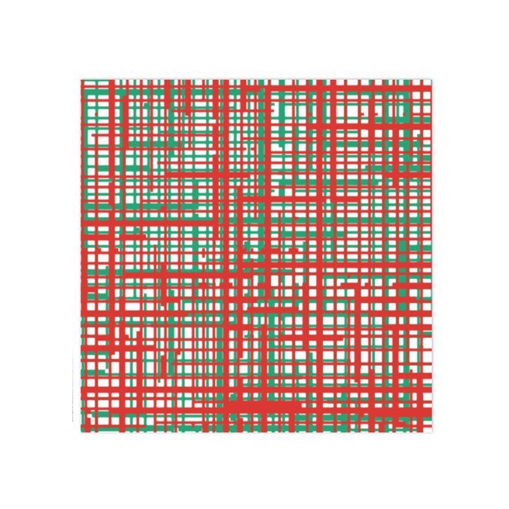 Vietri High - Quality Papersoft Plaid Green and Red Dinner Napkins for Elegant Dining