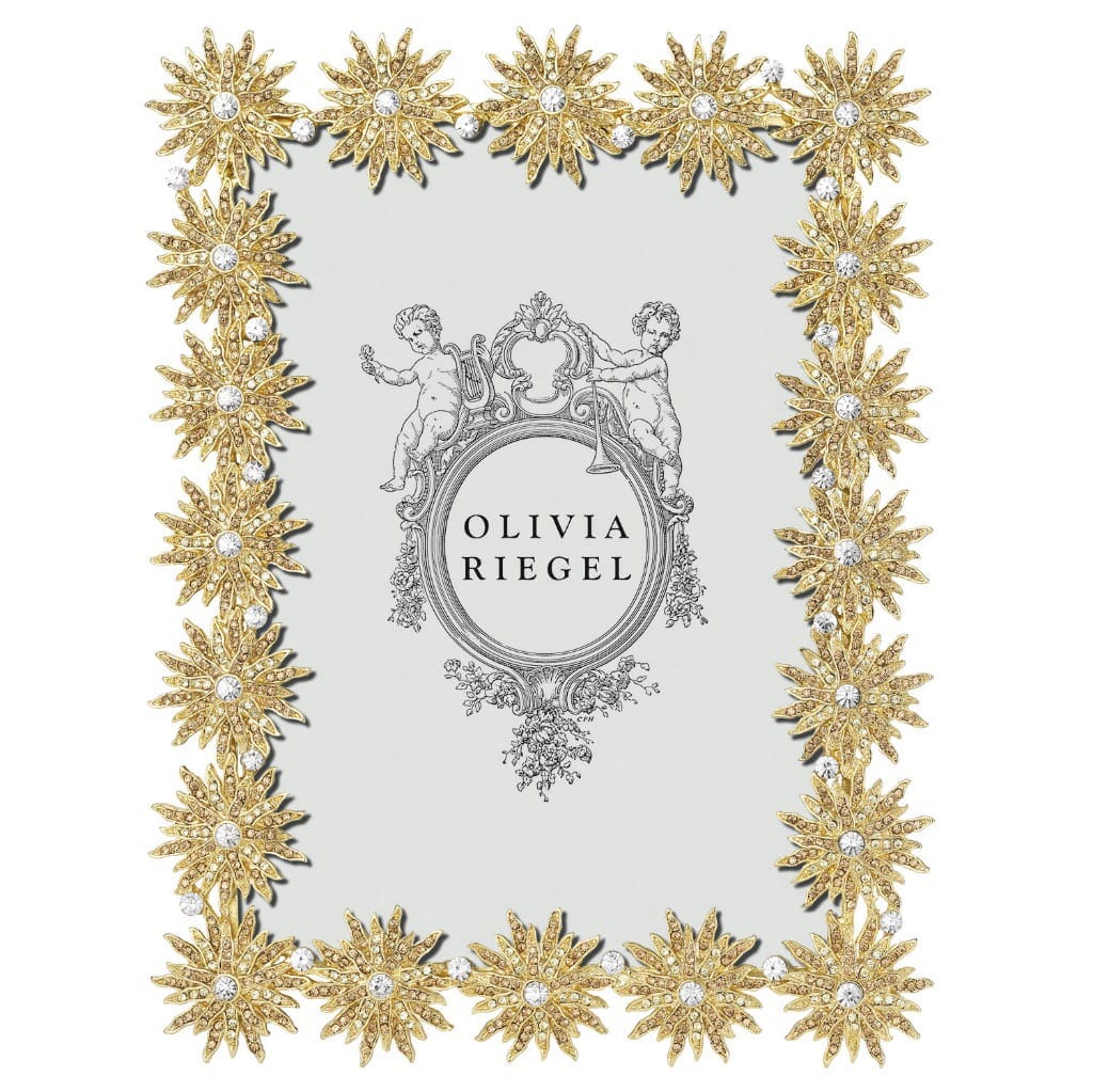 Olivia Riegel Luxury Electra 5 x 7 Photo Frame with Swarovski Crystals and Enamelwork