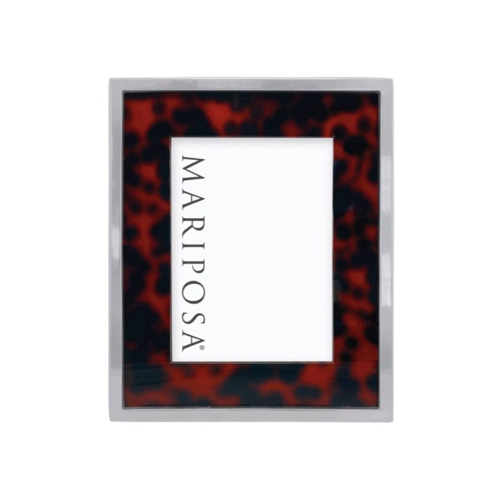Handmade 5 x 7 Mariposa Tortoise Frame with Metal Border