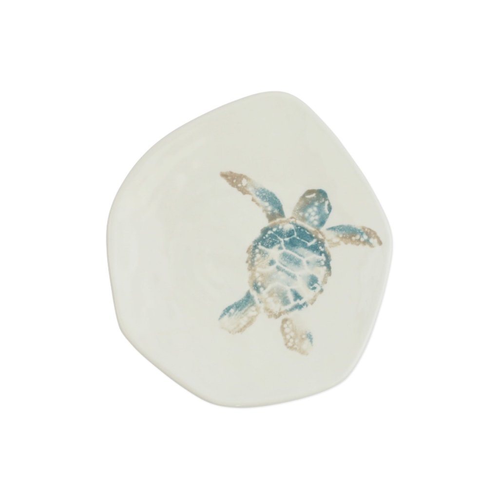 Vietri Assorted Hand - painted Tartaruga Salad Plates Set of 4