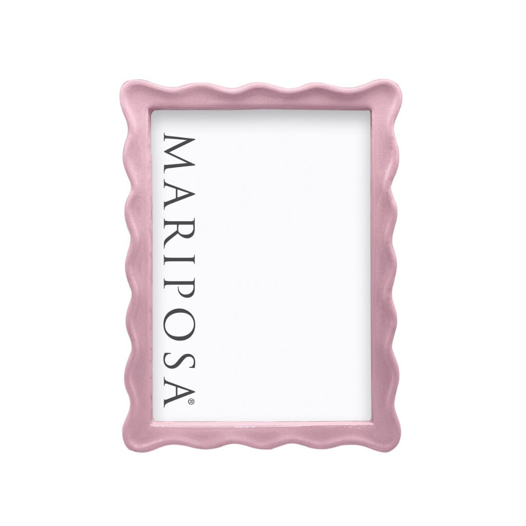 Exquisite Pink Wavy Mariposa 5 x 7 Picture Frame