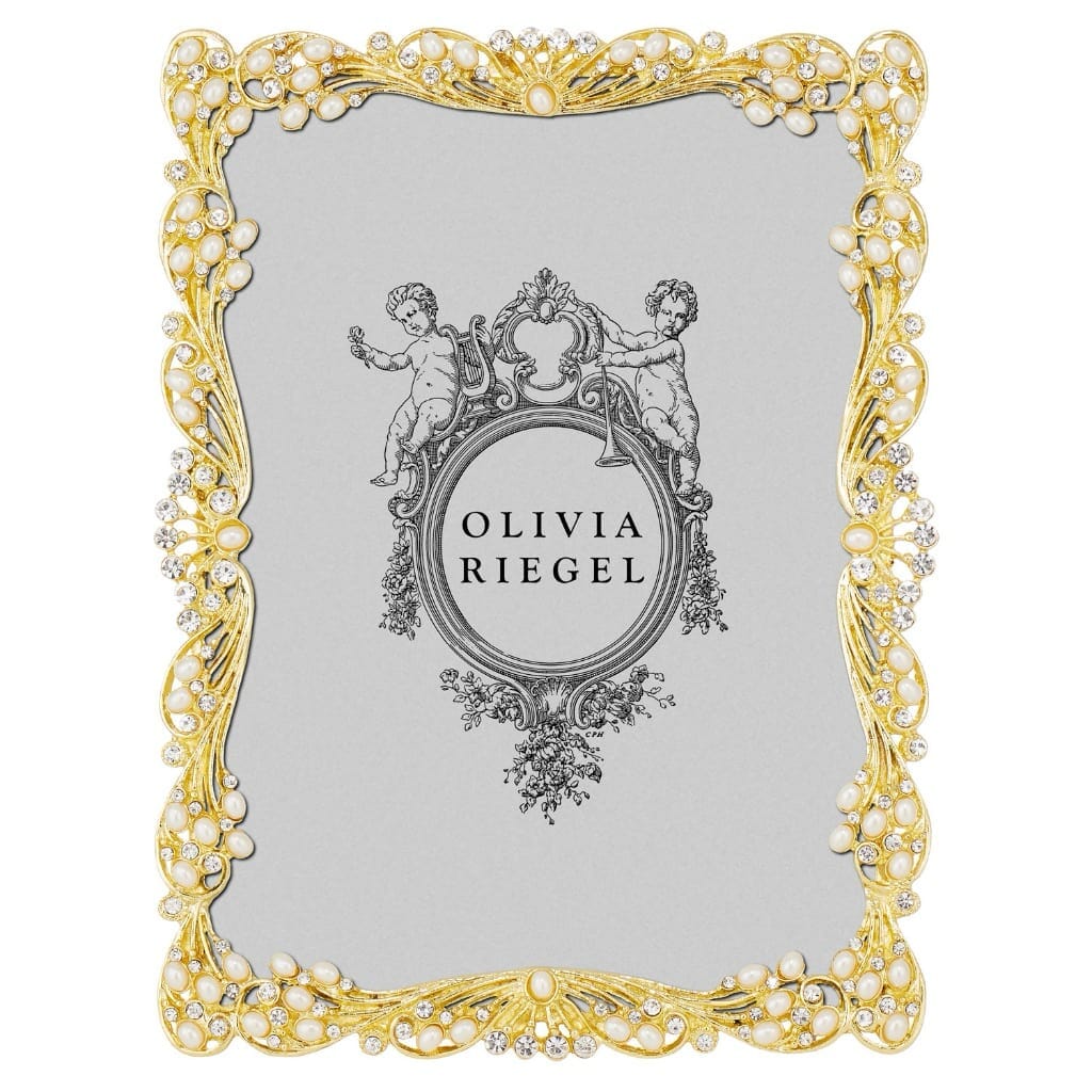 Luxurious Gold Olivia Riegel 5 x 7 Audrey Picture Frame