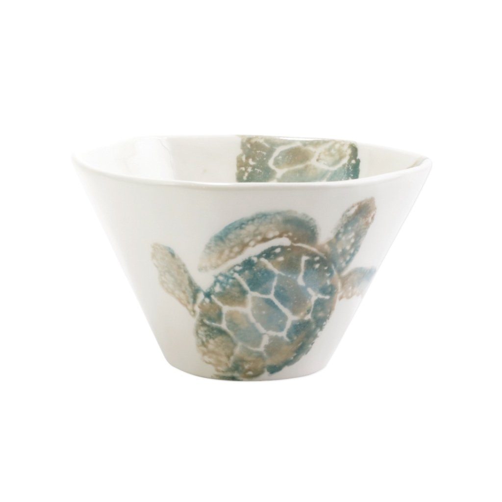 Vietri Hand - painted Tartaruga - themed Artisan Cereal Bowl