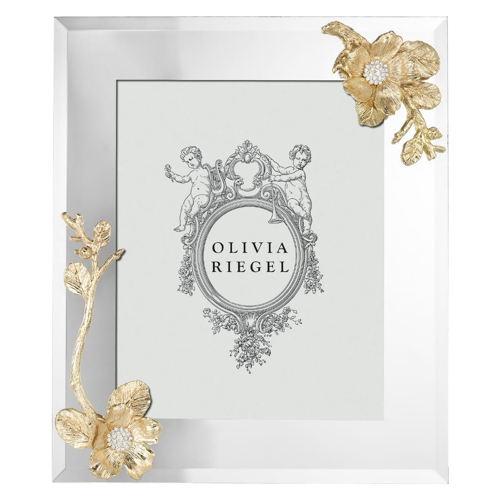 Luxurious Olivia Riegel 8 x 10 Gold Botanica Picture Frame