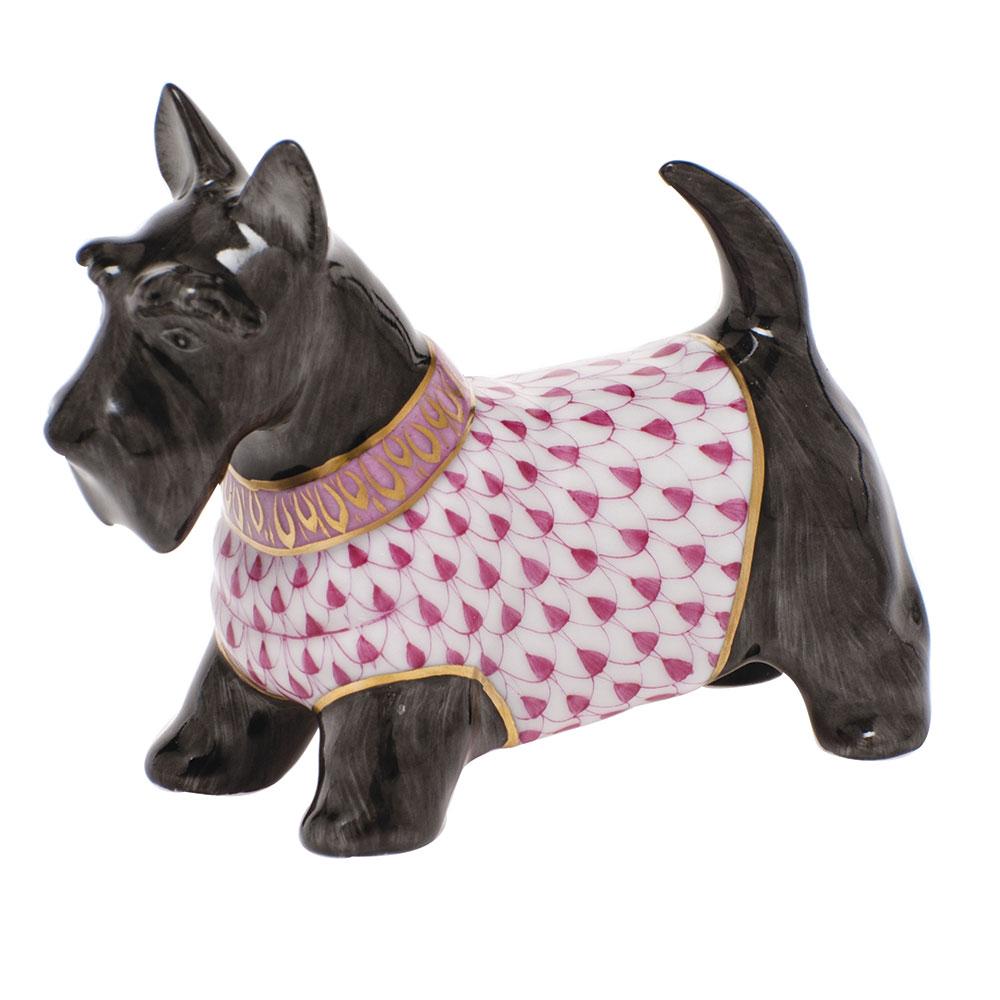 Handmade & Hand - painted Herend Scottie Mcduff Porcelain Figurine