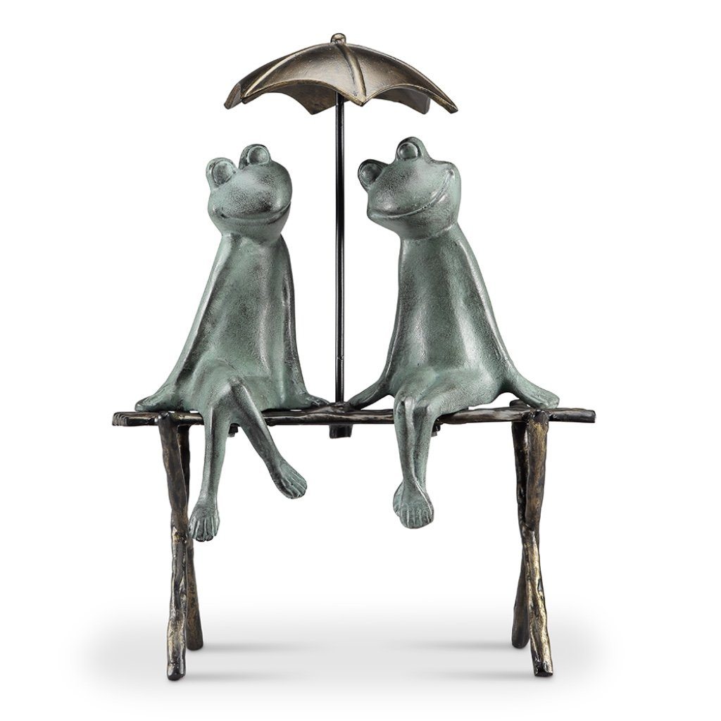 SPI Outdoor Aluminum Garden Art Sculpture for Frog Lovers