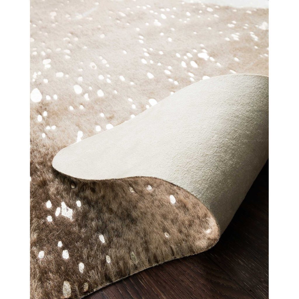 Loloi II Bryce BZ 06 Taupe and Champagne Shaded Luxury Area Rug with Gold Metallic Accents