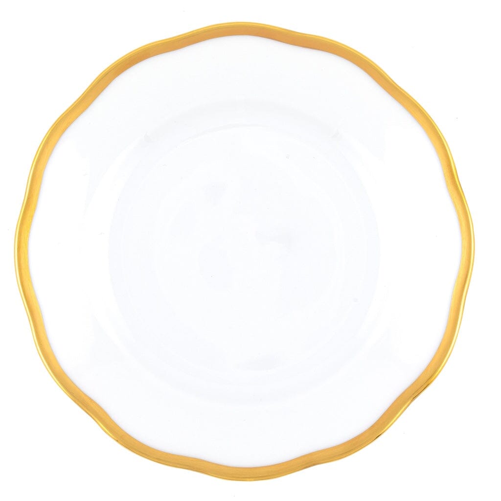 Exquisite Hand - painted Herend Gwendolyn 6 - inch Bread and Butter Plate with 24K Gold Rim