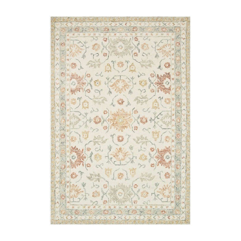 Loloi Norabel NOR 03 Area Rug in Elegant Ivory and Rust Shades