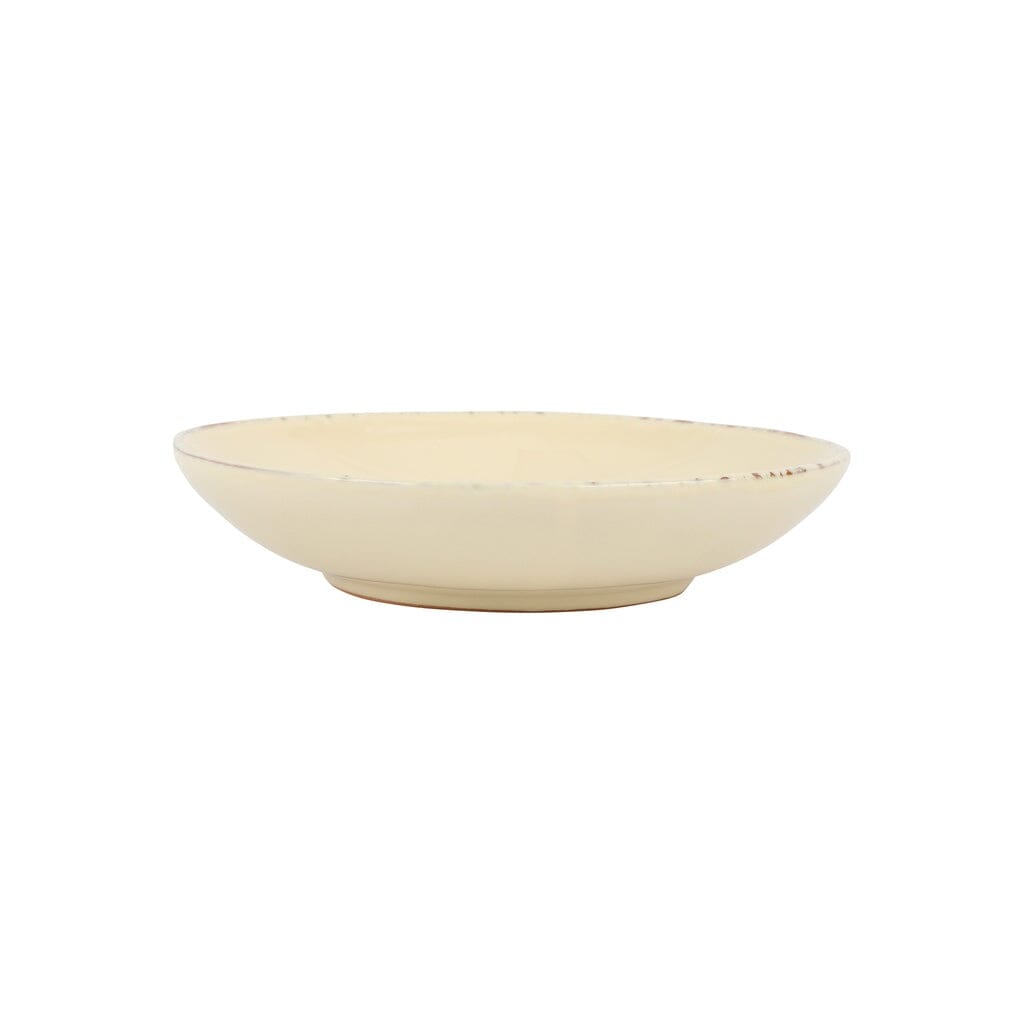 Vietri Cucina Fresca Hand - painted Pasta Bowl in Crema or Turquoise