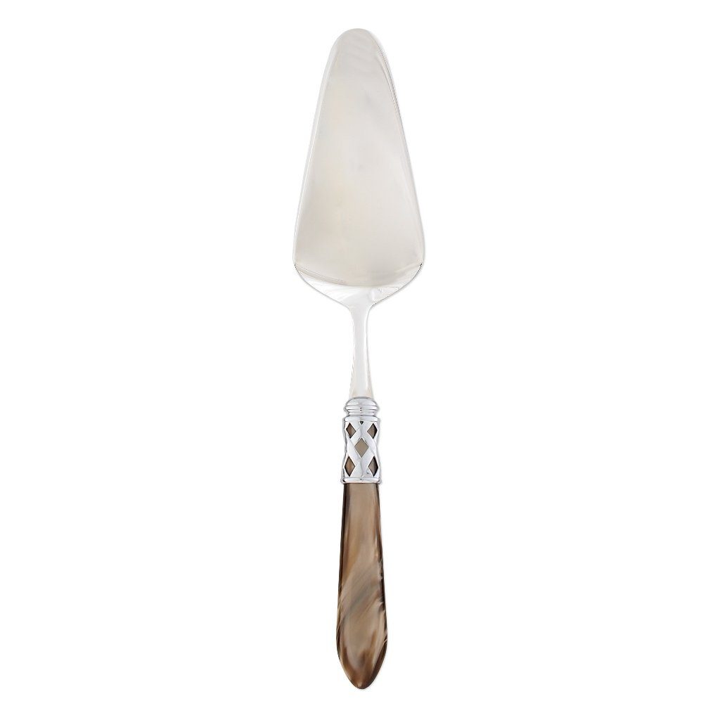 Vietri Aladdin Pastry Server with Brilliant Chrome - Finished Stainless - Steel Dessert Serving Tool