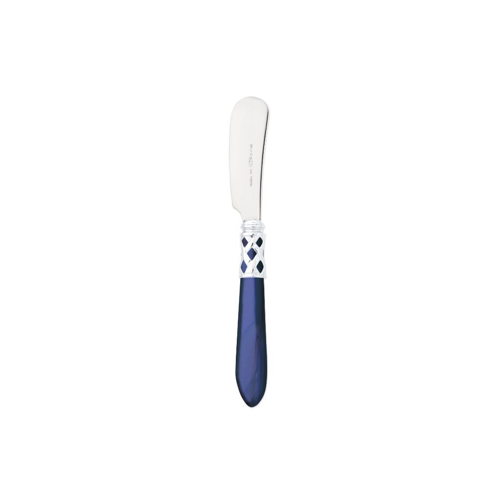 Vietri Aladdin Brilliant Small Stainless Steel Food Spreader for a Sophisticated Dining Experience