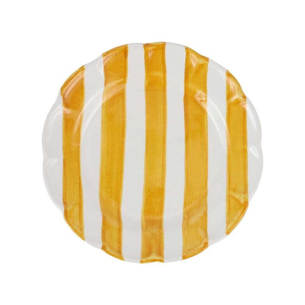 Vibrant Vietri Amalfitana Striped Salad Plates in Four Bright Colors