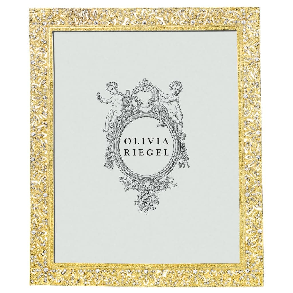 Luxurious Olivia Riegel Gold-Plated Windsor-Style 8 x 10 Photo Frame for Elegant Display