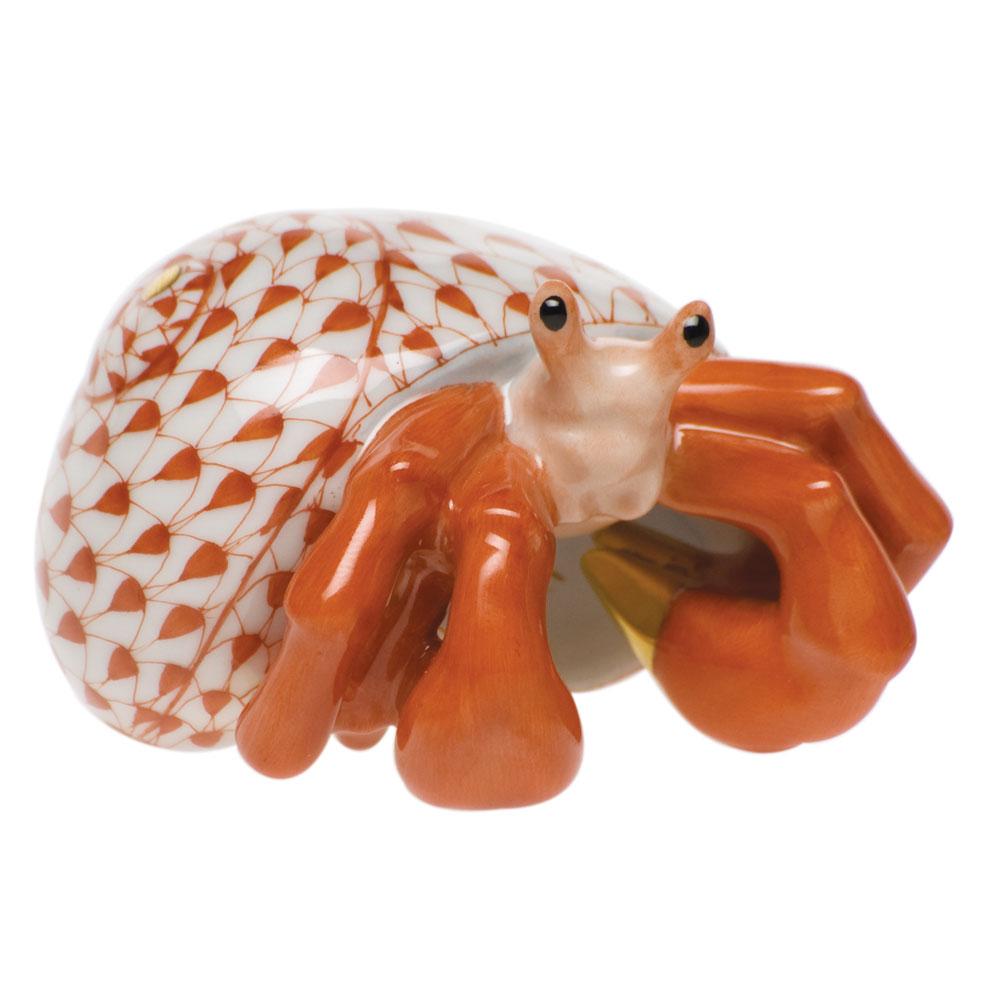 Exquisite Handmade Herend Hermit Crab Porcelain Figurine