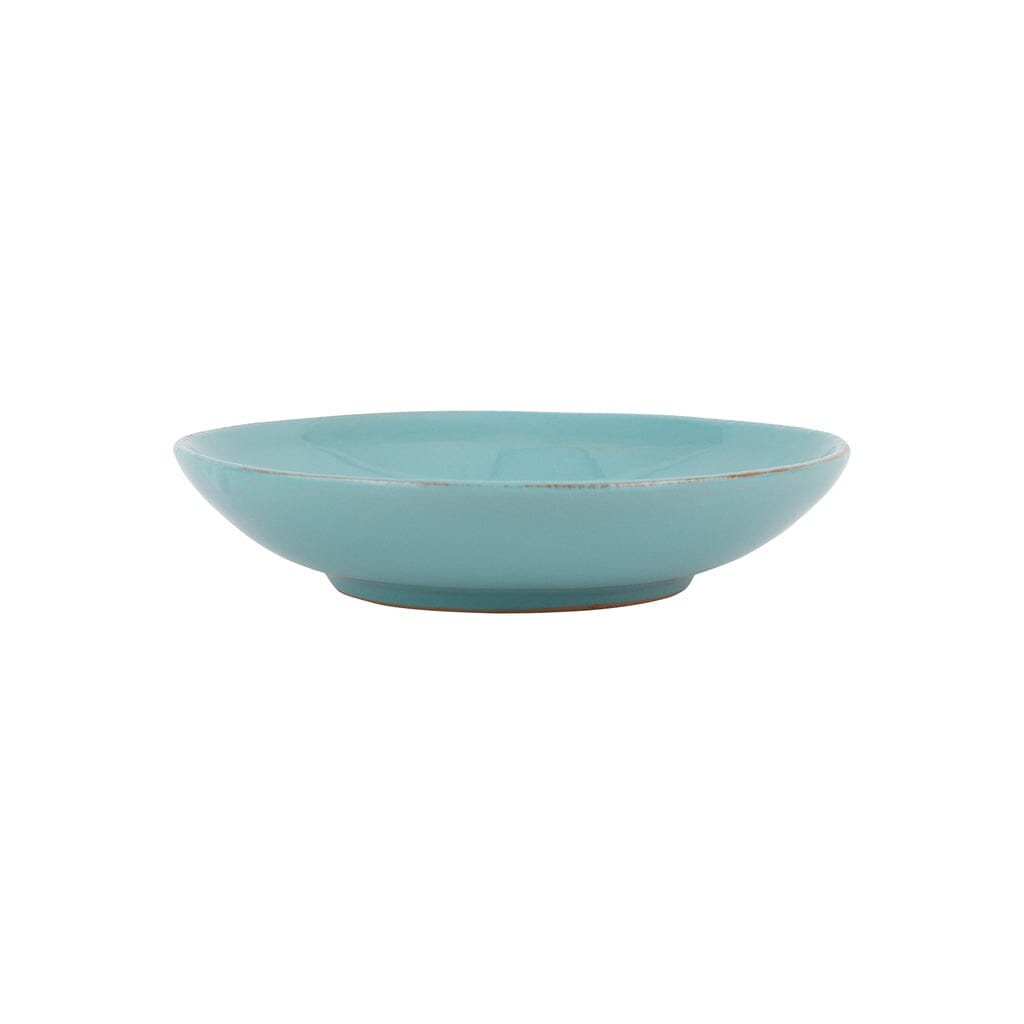 Vietri Cucina Fresca Hand - painted Pasta Bowl in Crema or Turquoise