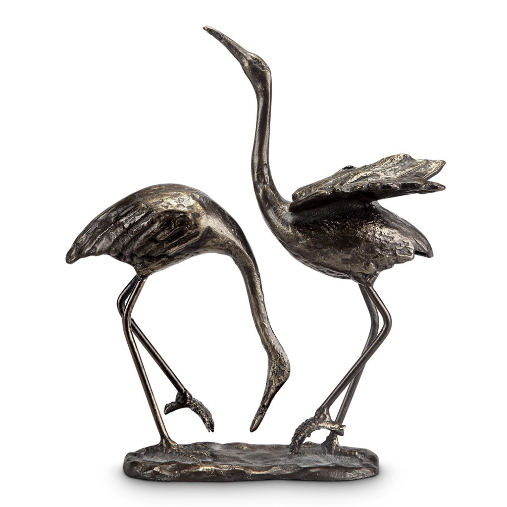 SPI Home Elegant Seaside Style Cast Iron Garden Crane Pair