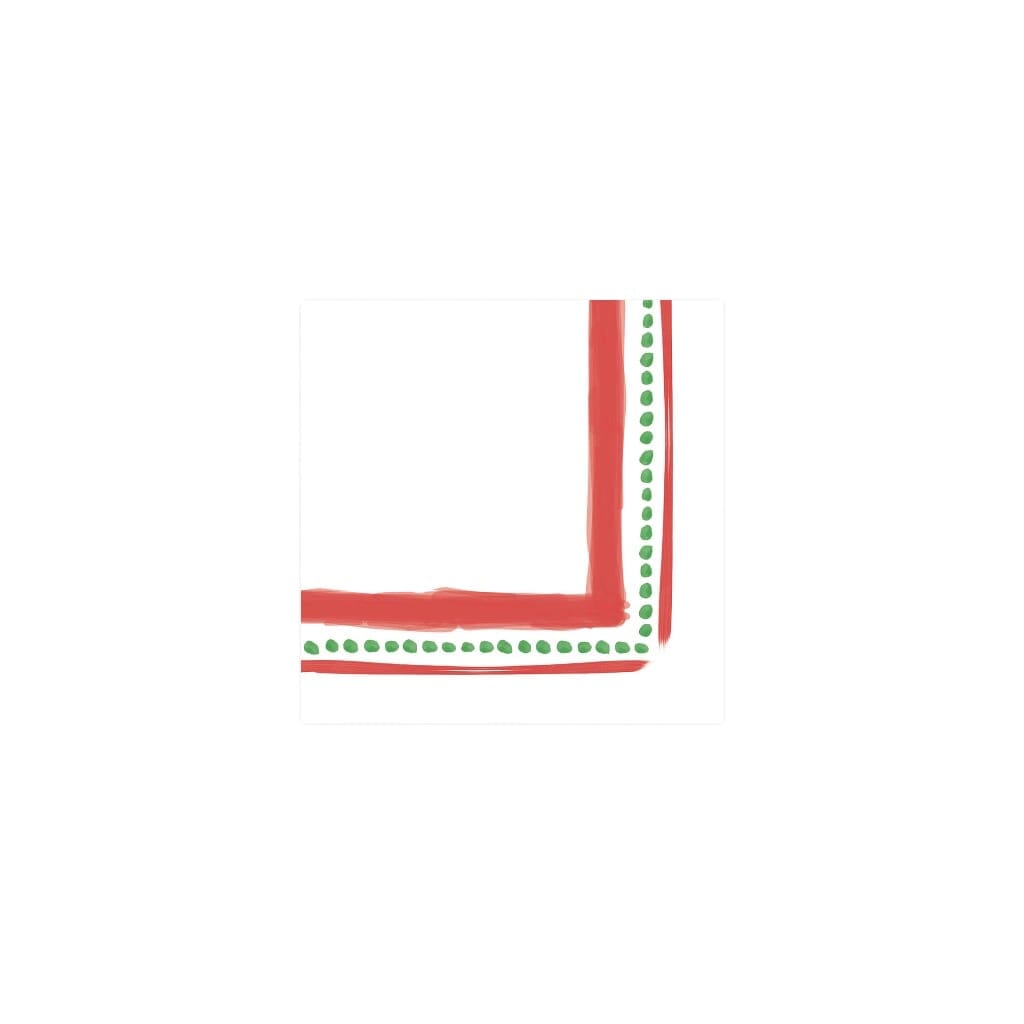 Vietri Disposable Papersoft Campagna Holiday Style Cocktail Cloth - Like Napkins