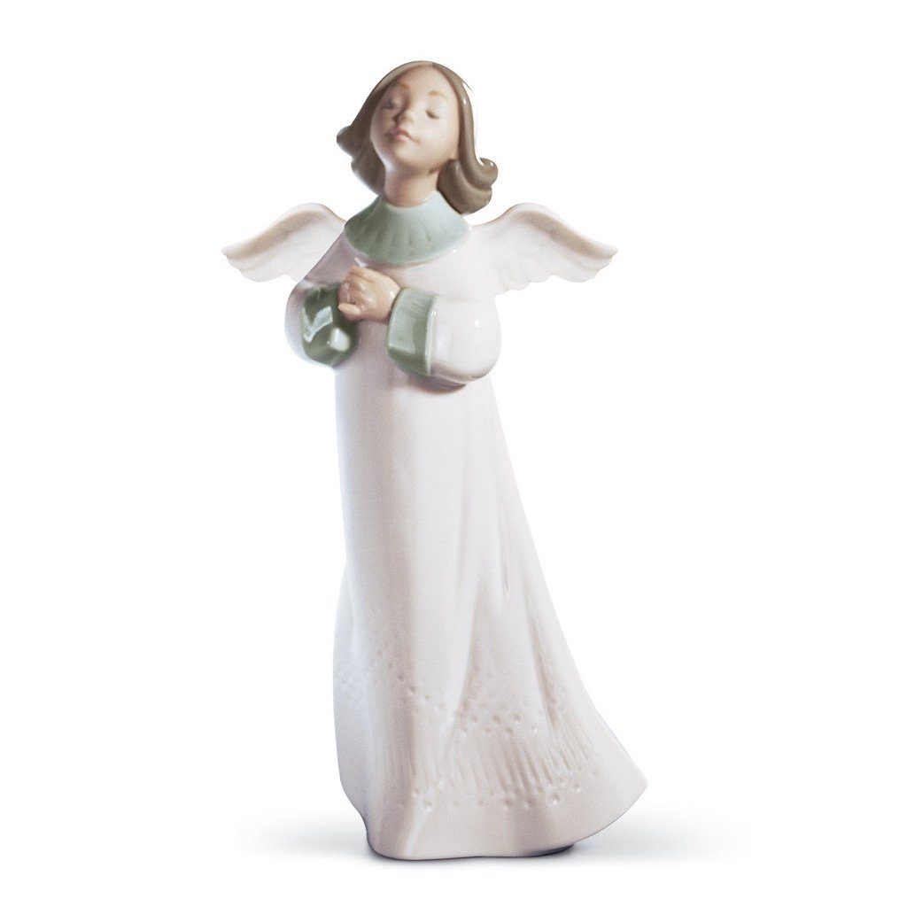 Exquisite Handmade Lladro Porcelain Angel's Wish Figurine