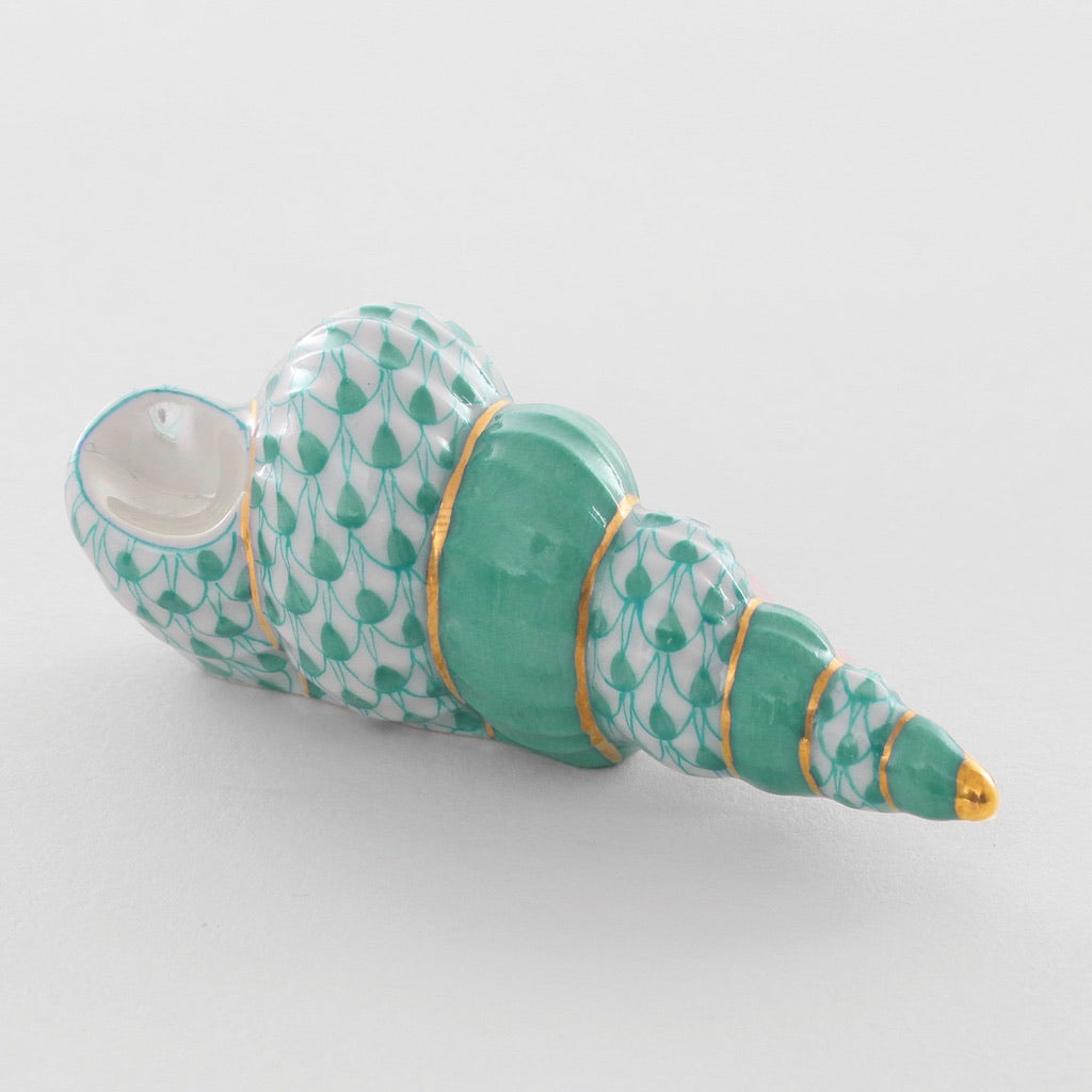 Herend Handmade Porcelain Staircase Shell Decorative Figurine