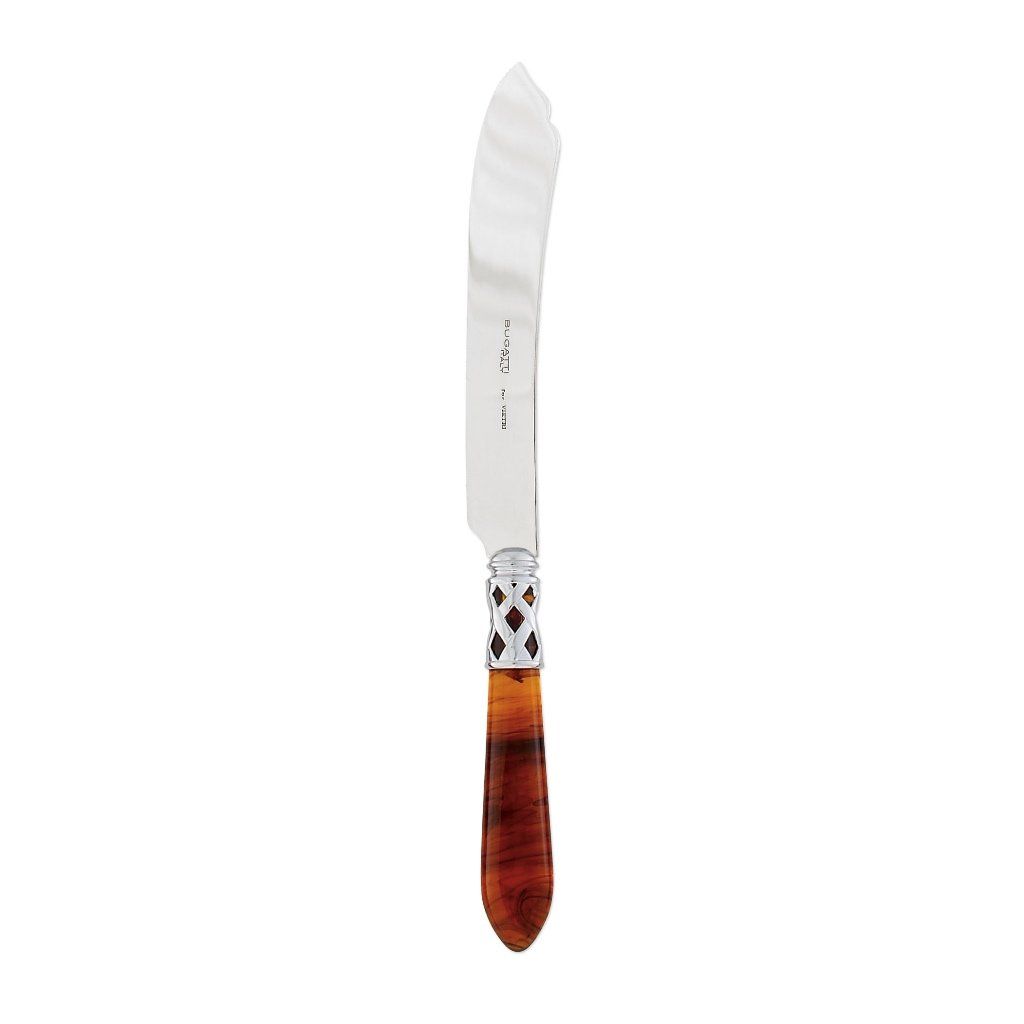 Vietri Aladdin's Stunning Chrome-finish 18/10 Stainless Steel Cake Knife