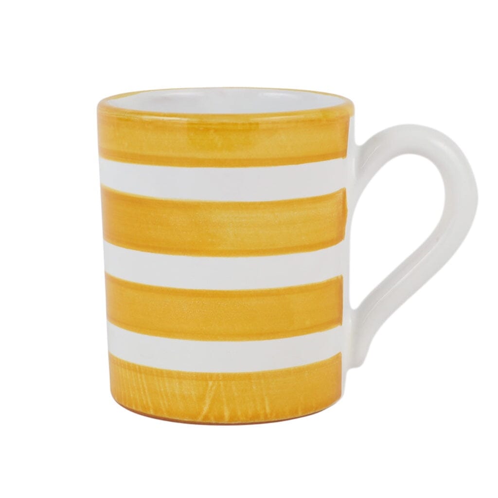 Vietri Colorful Amalfitana Striped Coffee Mug - Four Bright Hues