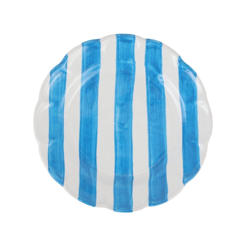 Vibrant Vietri Amalfitana Striped Salad Plates in Four Bright Colors